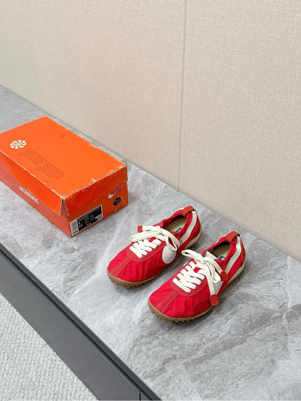 Nike Red and White Women's Sneakers